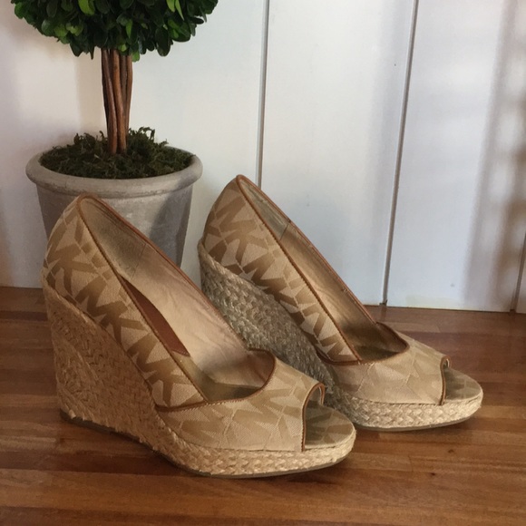 MICHAEL Michael Kors Shoes - SALE!! Michael Kors Espadrille Peep Toe Wedges